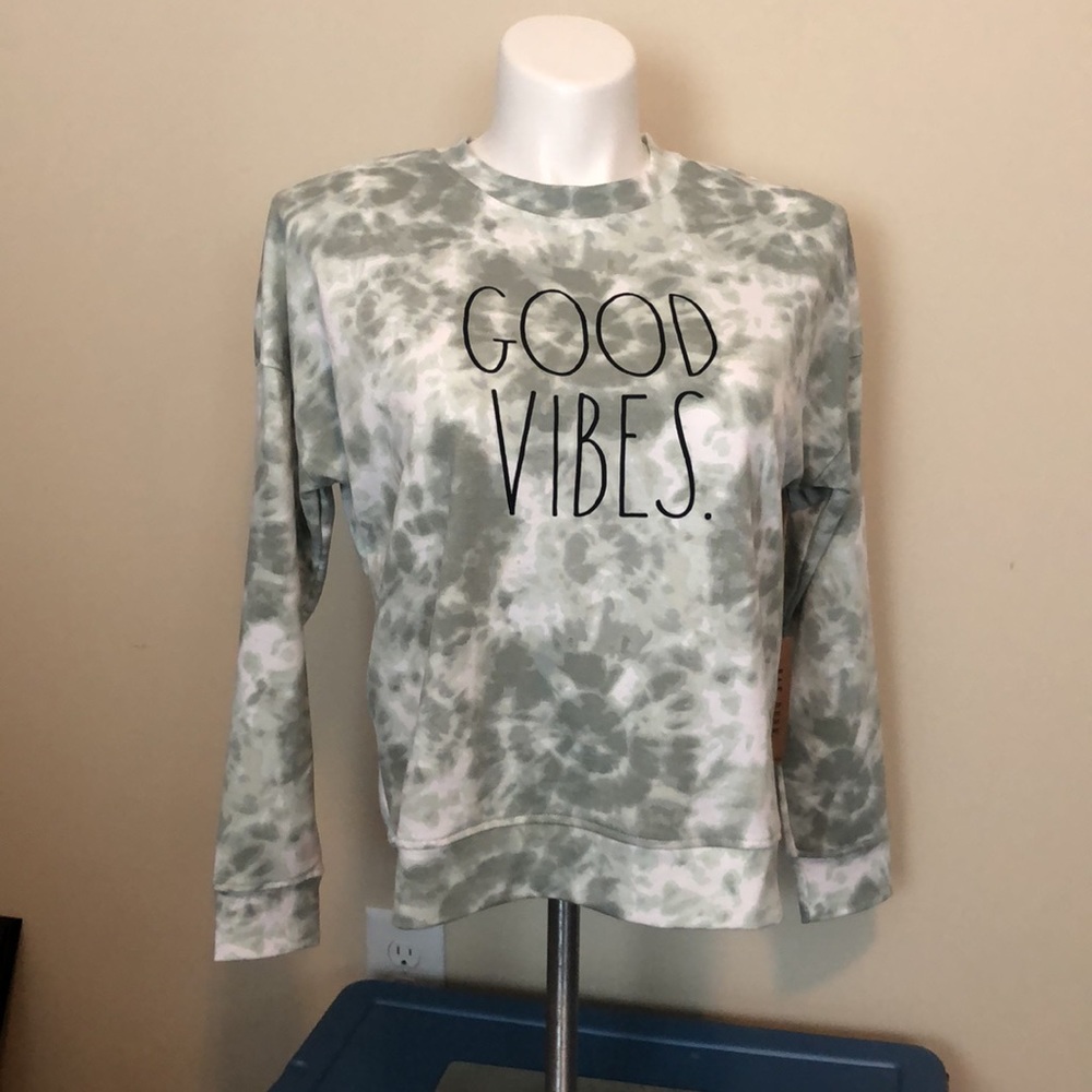 Rae Dunn GOOD VIBES long sleeve shirt 🎉HP🎉